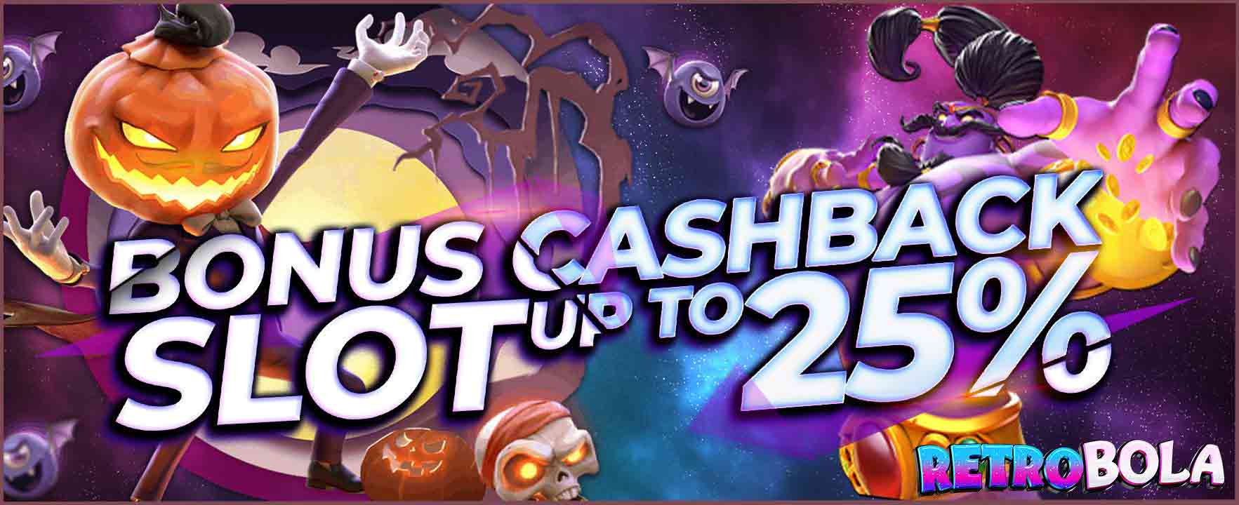 Bonus Cashback Khusus Slot Game Up to 25%